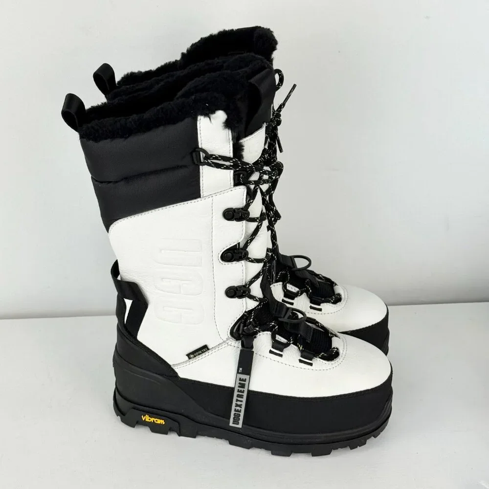 Men's 4, Women's 5 - UGG SHASTA TALL EXTREME WATERPROOF Gortex Boots - White